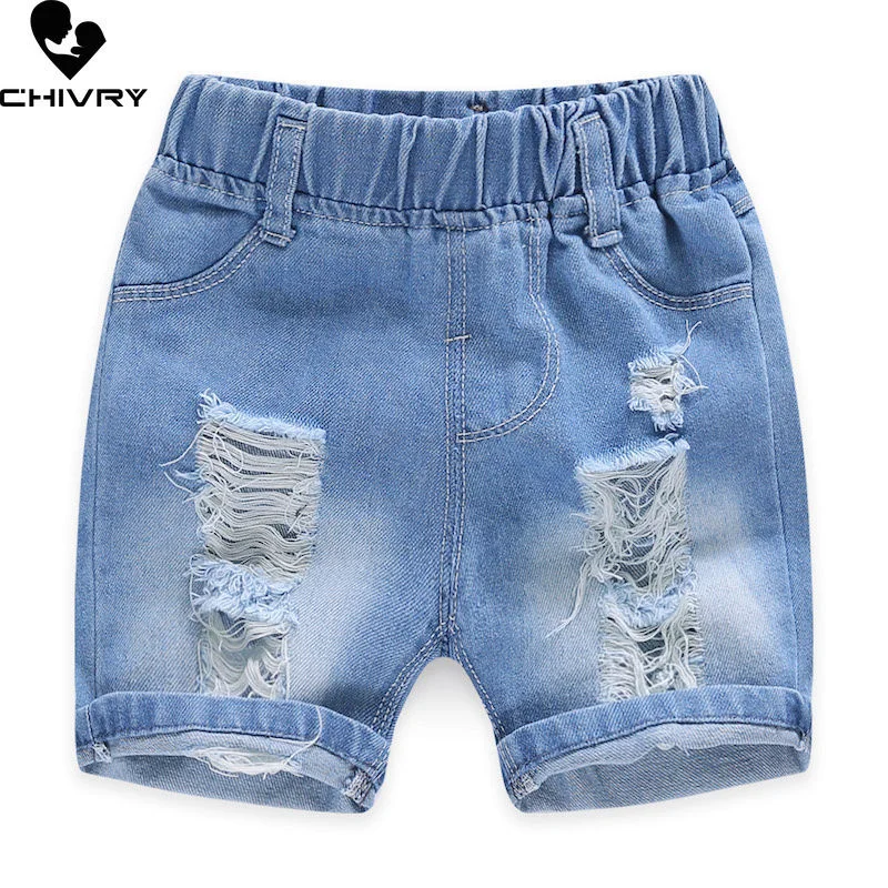 Neue 2022 Kinder Sommer Denim Shorts Baby Jungen Mädchen Mode Cartoon Denim Shorts Kinder Casual Jeans Mädchen Kurze Hosen Kleidung