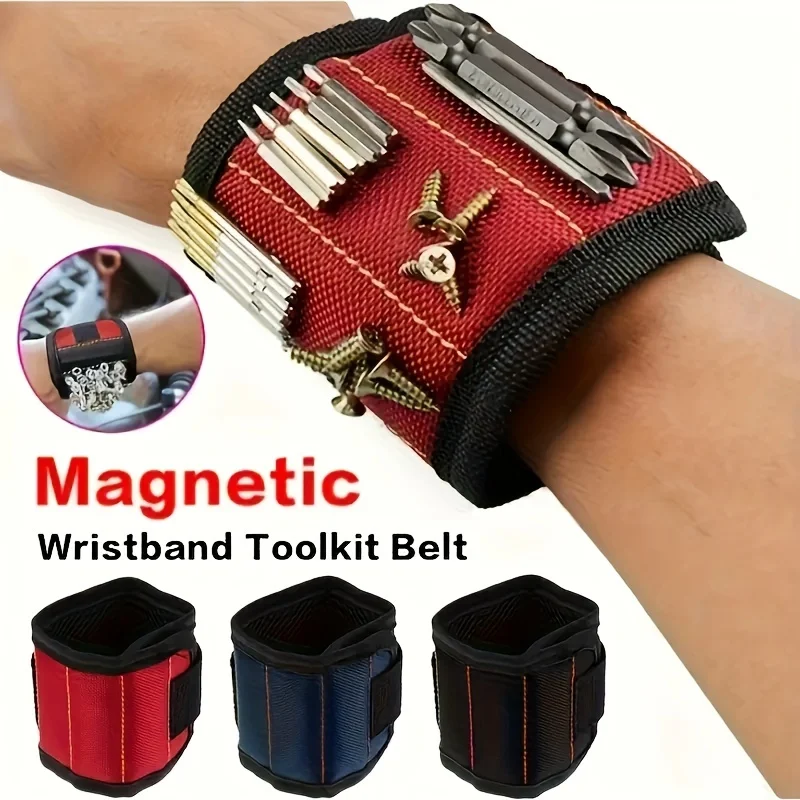 Ultra Strong Magnetic Tool Wristband - Suitable for Screws, Nails, Bolts, and Drills - Unique Support Design