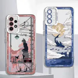 Summer Sky phone Case for Samsung Galaxy A12 A21s A22 A24 A32 4G 5G A50 A51 A52 A71 A72 Cover