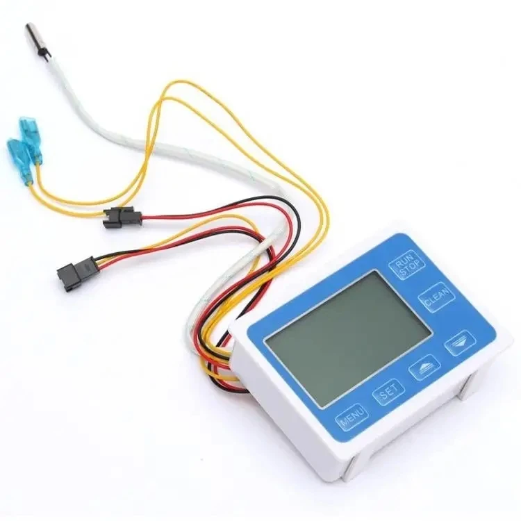 Digital Water Flow Meter Hall Flow Sensor Flow Device Indicator Counter Thermometer Display Quantitative Controller 0.1-9999L