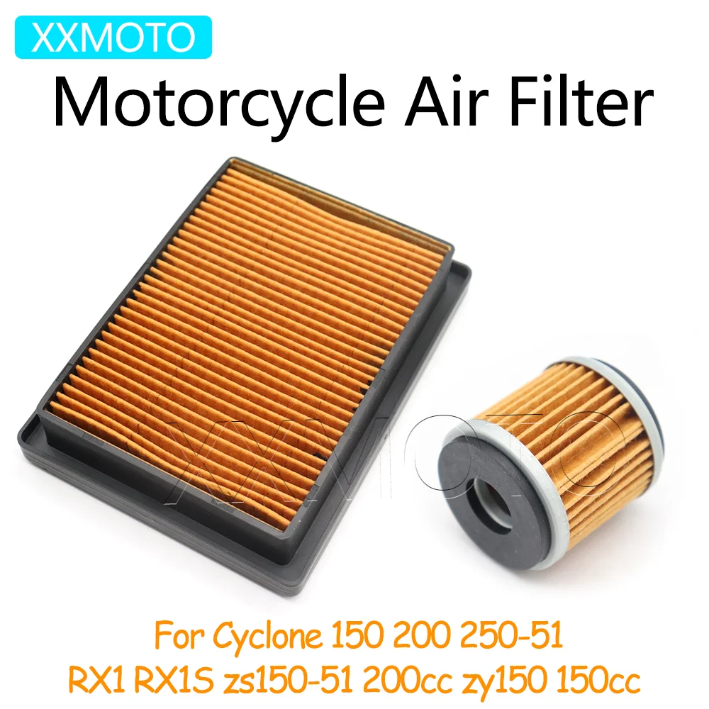 

For Zongshen Cyclone 150 200 RX1 RX1S 200cc zy150 150cc Motorcycle Air Filter Oil Filter Intake Cleaner ZS150 ZS200 Accessories
