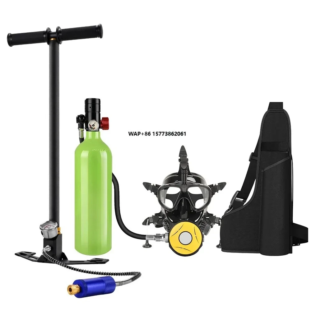 

Портативный подводный дыхательный аппарат с кислородным баллоном 1 л для дайвинга, снорклинга и неглубокого погружения