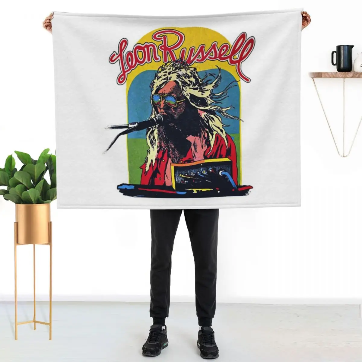 Leon Russell T-ShirtLeon Russell Throw Blanket decorative Thermals For Travel christmas gifts Sofa Throw funny gift Blankets