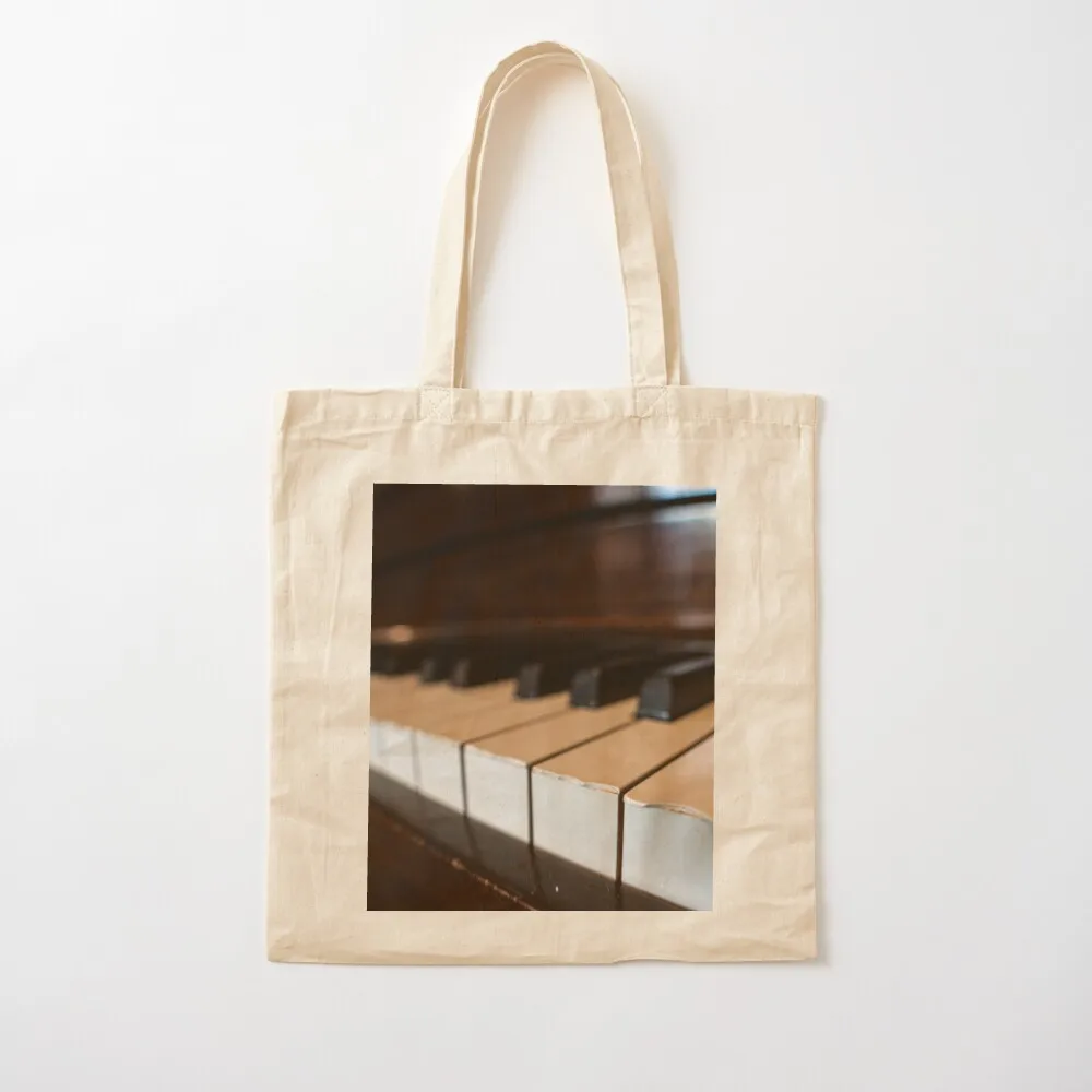 

piano closeup Tote Bag supermarket folding bag women custom men's Canvas