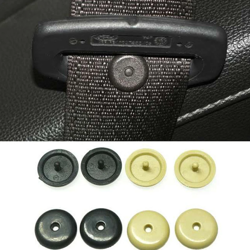 1/10/20pcs Car Parts Auto Safety Seat Belt Black Plastic Stopper Pitch Limit Buckle Clip Retainer Retainer Seatbelt Stop Button