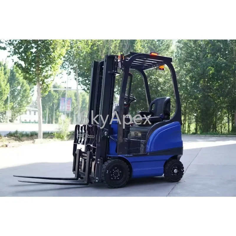 1.2 Ton 3-Fulcrum New Farm Battery  Electric Forklift Mini  Container Mast  Forklift CE Certified Heavy Duty  For Warehouse Farm