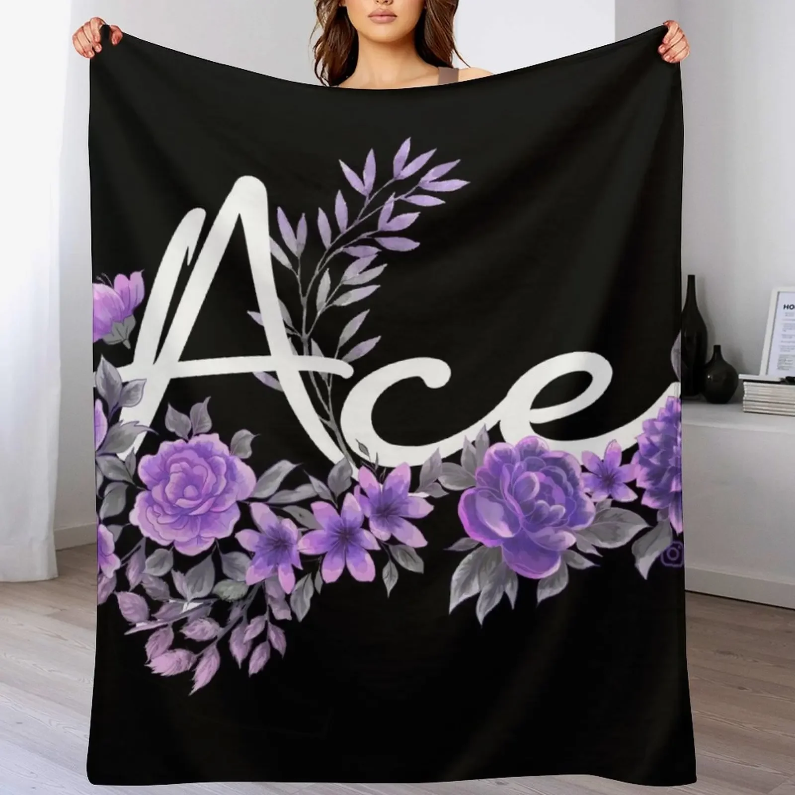 Ace-LGBT pride Throw Blanket Warm Napping Blanket for Office Couch Bed