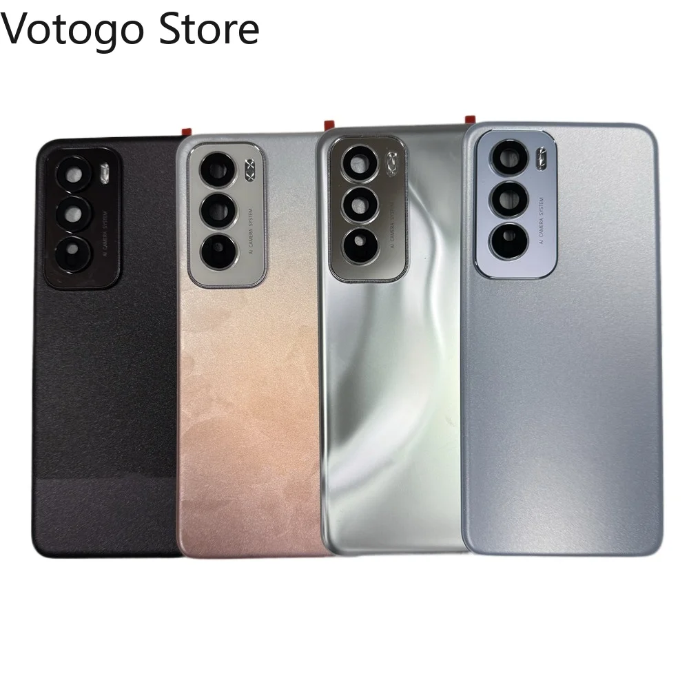 

Новый оригинальный чехол для Oppo Reno 12 Pro 5G, задняя крышка, дверной чехол + объектив камеры, аккумулятор, стеклянный корпус Reno12, глобальная/китайская версия