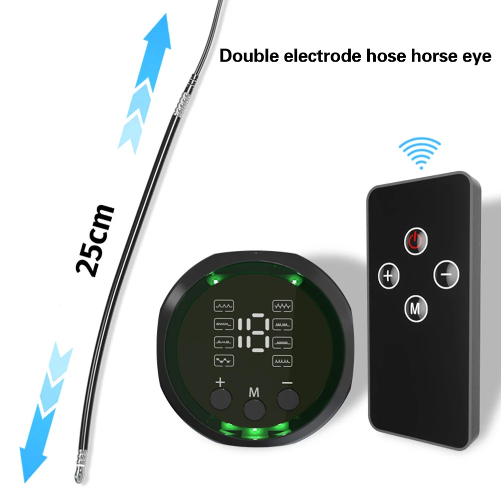 Electric Stimulation Urethral Sounding Insert Metal Male Plug Dilator Shock Masturbation Prostate Massage Horse Eye Rod Sex Toys view 2