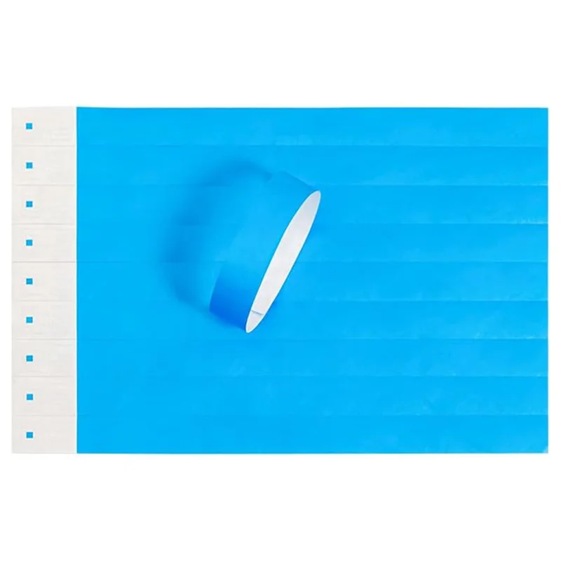 Braccialetti colorati AEF7-5 per eventi - Cinturini identificativi impermeabili resistenti allo strappo da 500 pezzi