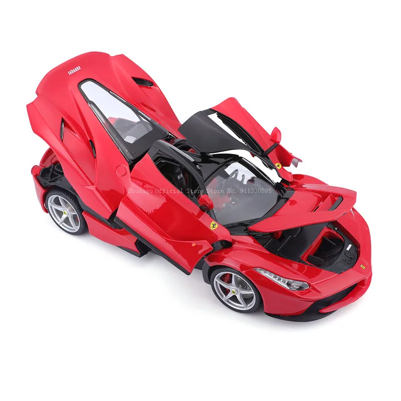 Bburago 1:18 Brand New Hardcover Ferrari LaFerrari Red Supercar Static Diecast Model Collectible Car Toys Classic Car