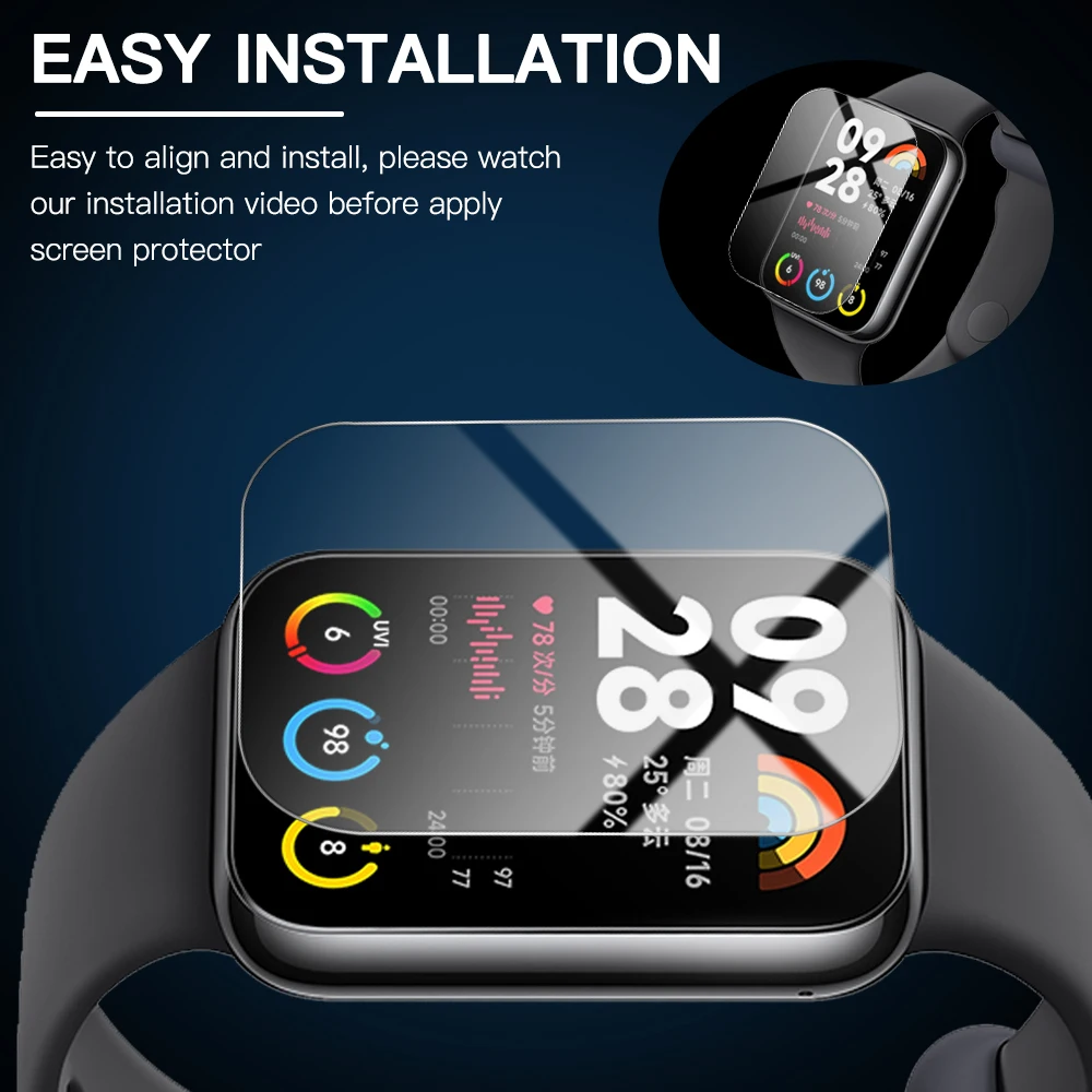 9H Premium Tempered Glass for Xiaomi Band 8 Pro Smart Watch Clear HD Screen Protector for Mi Band 8 Pro Protective Film