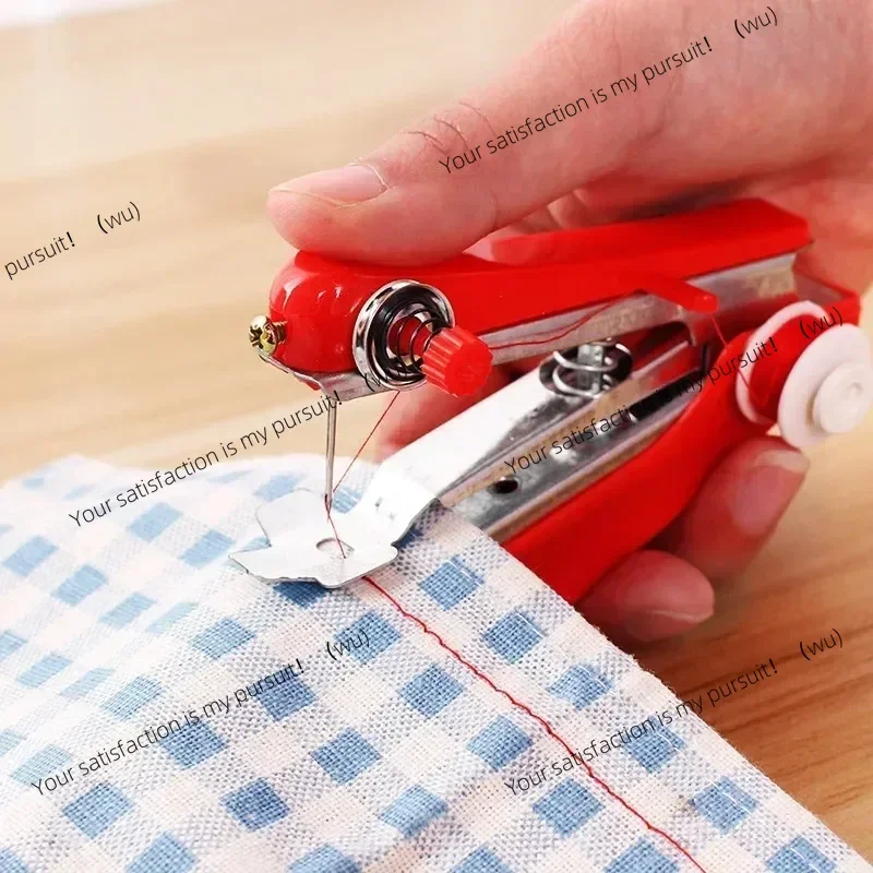 Portable mini sewing machine for home use simple needlework handmade crop repair clothes fabric handmade sewing