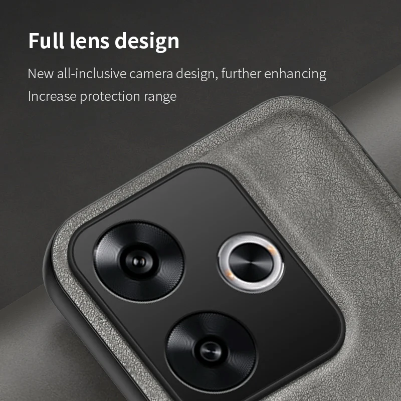 Para Xiaomi POCO F6 5G funda trasera sensación de piel a prueba de golpes funda de cuero PU para teléfono magnético Fundas suaves para Xiaomi POCO F6