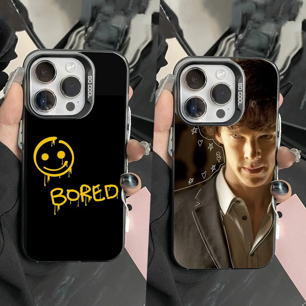 

221b S-Sherlock-Holmeses Phone Case For iPhone 16,15,14,13,12,11,Pro,Max,Plus,Mini,XS Anti Fall Black Matte Hard Bumper