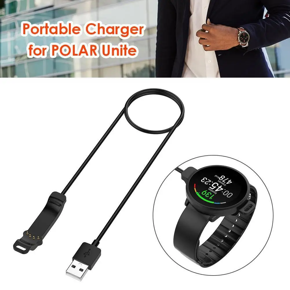 

1m Smart Watch Charging Cable Line Elegant Watch Comfortable Wristbands USB Power Charger Element for POLAR Unite