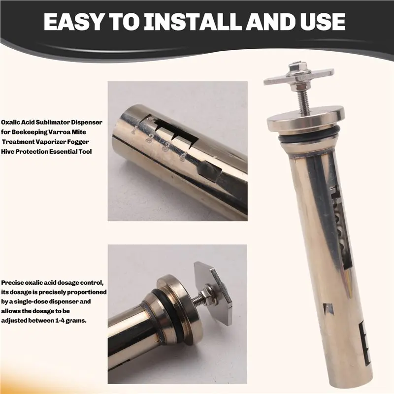 ABVG-10X Oxalic Acid Sublimator Dispenser For Beekeeping Varroa Mite Treatment Vaporizer Fogger Hive Protection