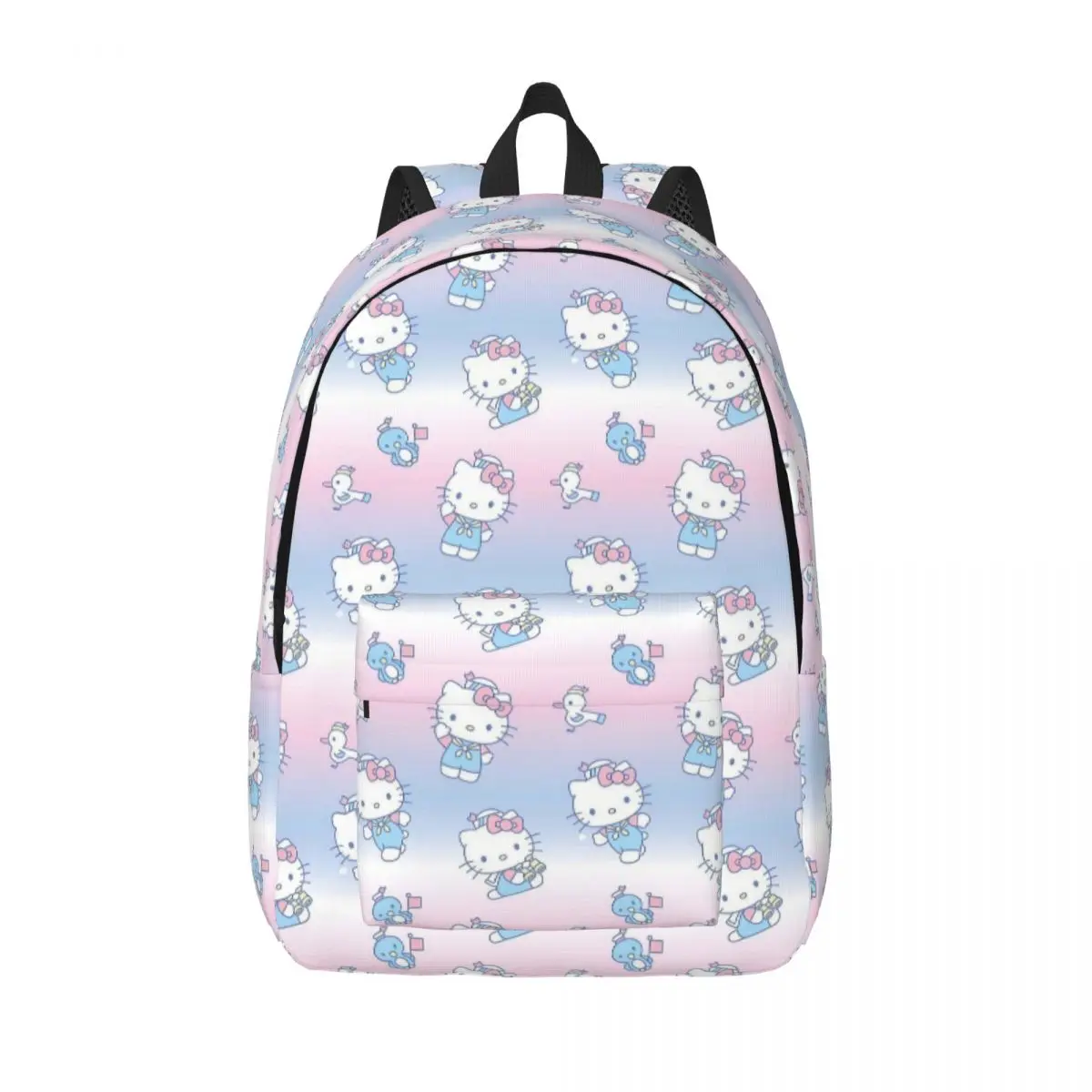 

Kawaii Hello Kitty рюкзак для школьников средней школы с героями мультфильмов, сумка для книг для мужчин и женщин, холст, рюкзак для пешего туризма