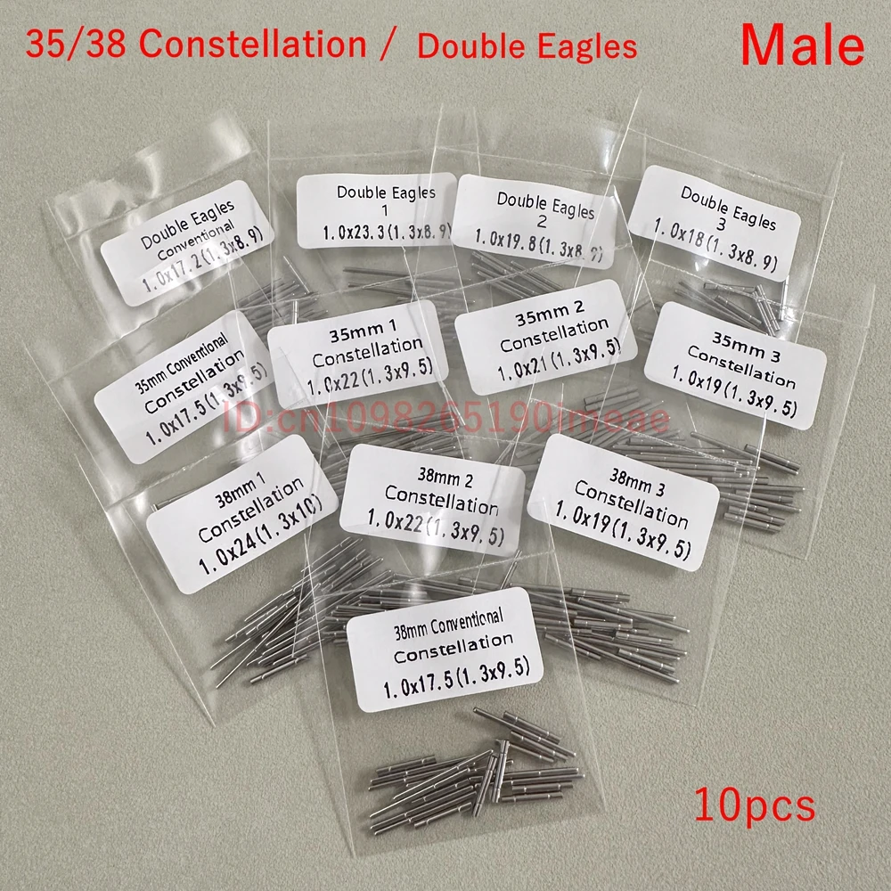 Suitable for Omega 35/38 case Constellation Double Eagle men's accessory mother-and-child stainless steel 10pcs