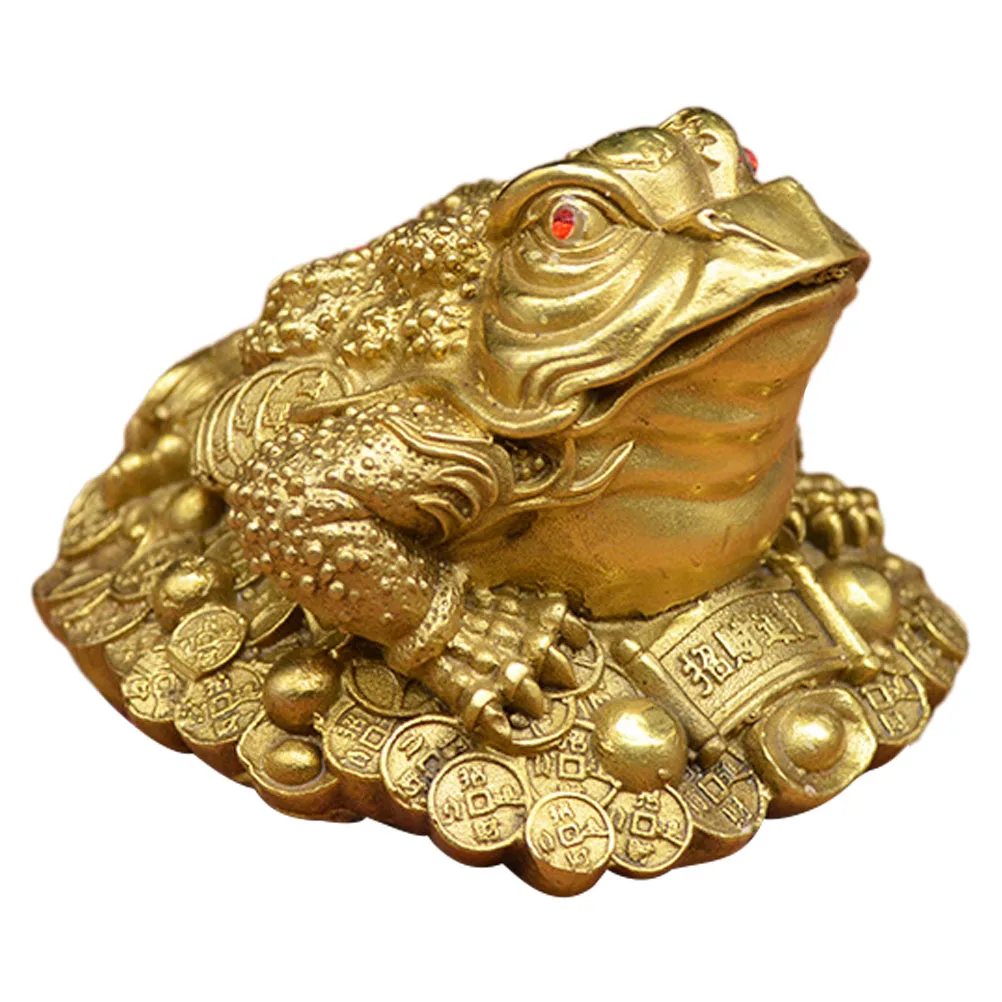 

Copper Gold Toad Color Traditional Ornament Home Decor Modern Office Elegant Lifestyle Desk Car Space Saving Workmanship Wealth