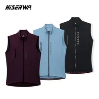 HISERWA Chaleco de Ciclismo para hombre sin mangas Pro MTB bicicleta de carretera Jersey ligero a prueba de viento impermeable Chaleco de bicicleta Chaleco Ciclismo