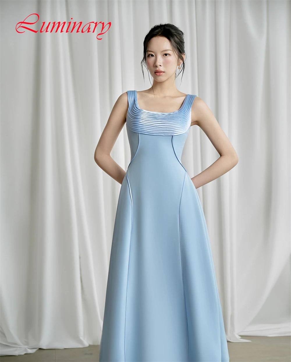 맞춤형 클래식 저지 오-넥 이브닝 드레스 기질 민소매 댄스 파티 드레스 고품질 특별 행사 가운