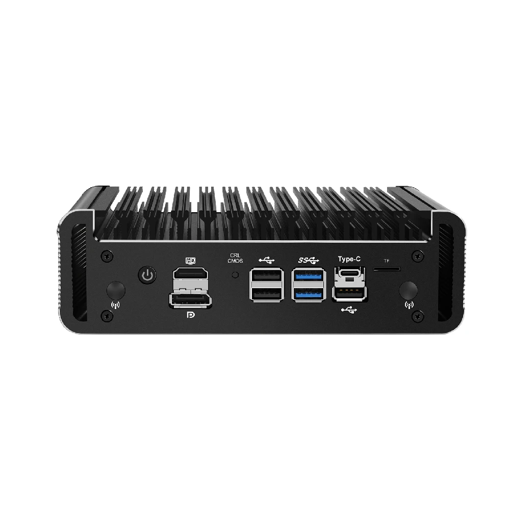 Urządzenie HUNSN Micro Firewall, Mini PC, pFsense, Microtik, OPNsense, VPN, Router PC, Intel Core I3/I5, RJ24,6LAN, HDMI, DP, USB3.2, Type-C