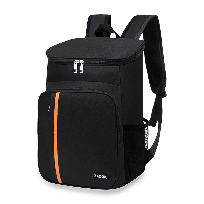 

Изолированный рюкзак большой вместимости — изолированная сумка без пищевых контактов для кемпинга, пеших прогулок и офисного использования — черный уличный рюкзак,