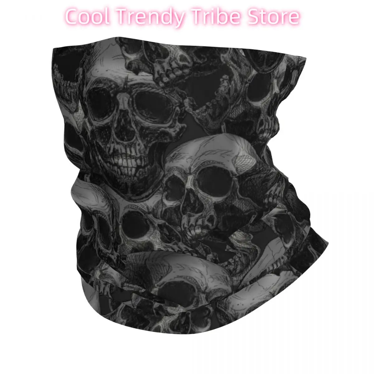 

Крутая бандана с черепом, чехол на шею с принтом костей, скелет ужасов, шарф, многофункциональная повязка на голову для езды на велосипеде, унисекс, для взрослых, весь сезон