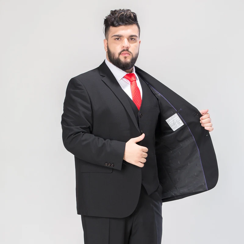 Plus size 5XL 6XL 7XL 8XL 9XL Suit Jacket Classic Business Casual Men\'s Gentleman Loose Blazer Black Navy Blue Gray Royal Blue