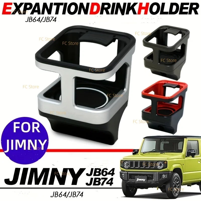 Suporte para Copos no Painel do Carro para Jimny 2019-2024 JB64 JB74, Suporte para Garrafas de Água e Copos de Café