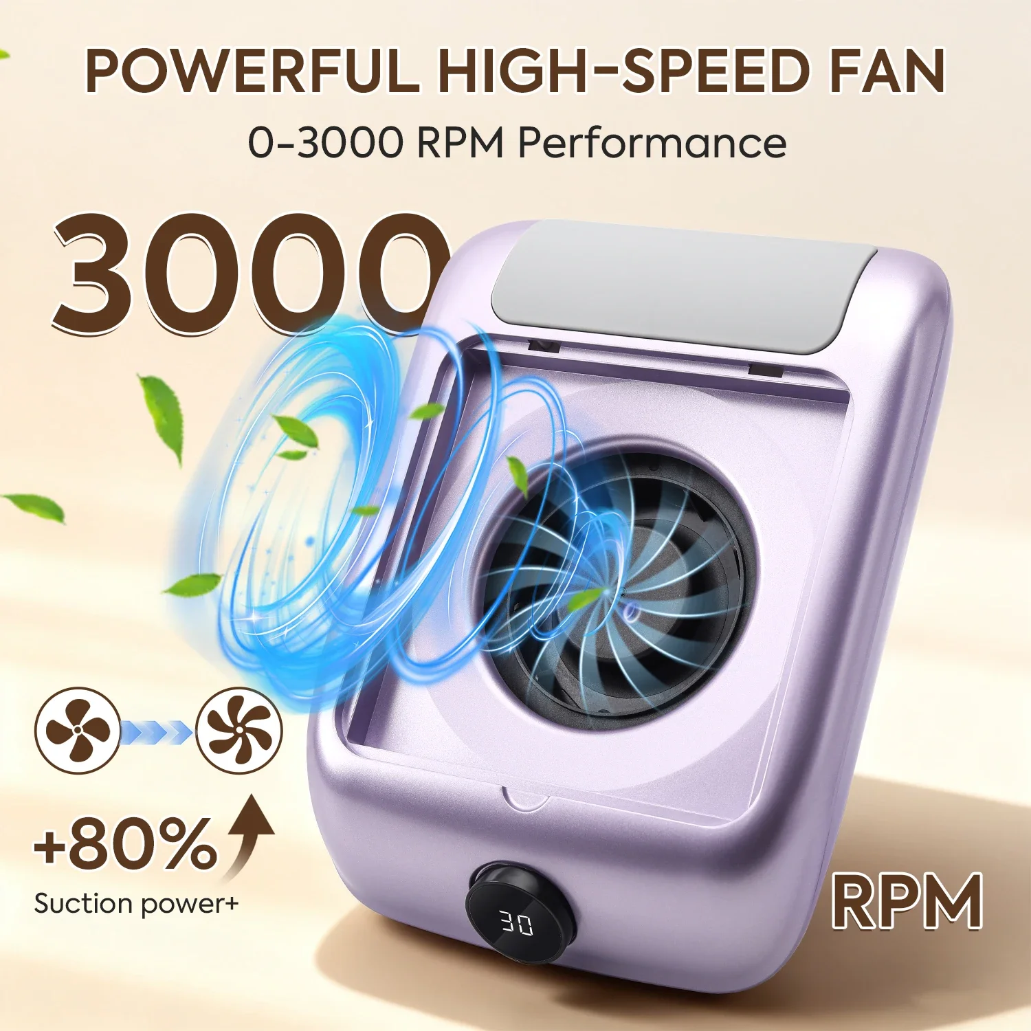 مكنسة كهربائية للأظافر قوية 3000 دورة في الدقيقة من DianaBeauty، مكنسة كهربائية احترافية لتلميع الأظافر، مكنسة كهربائية بفلتر قابل للإزالة #4