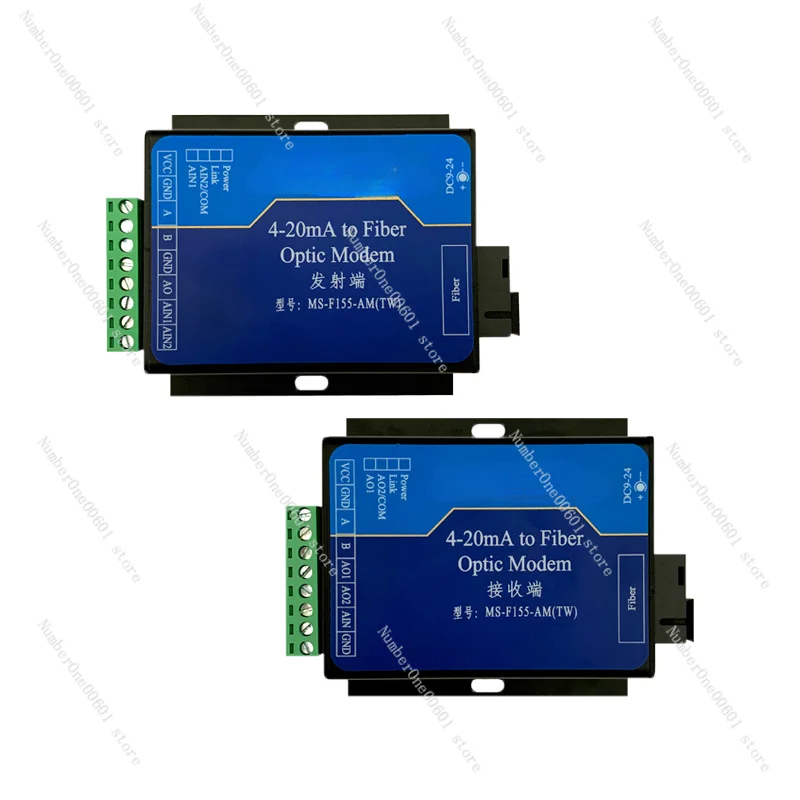 

2-Way 4-20mA Analog Acquisition Module Current To Optical Fiber Conversion Transceiver Extended Communication Bidirectional 485