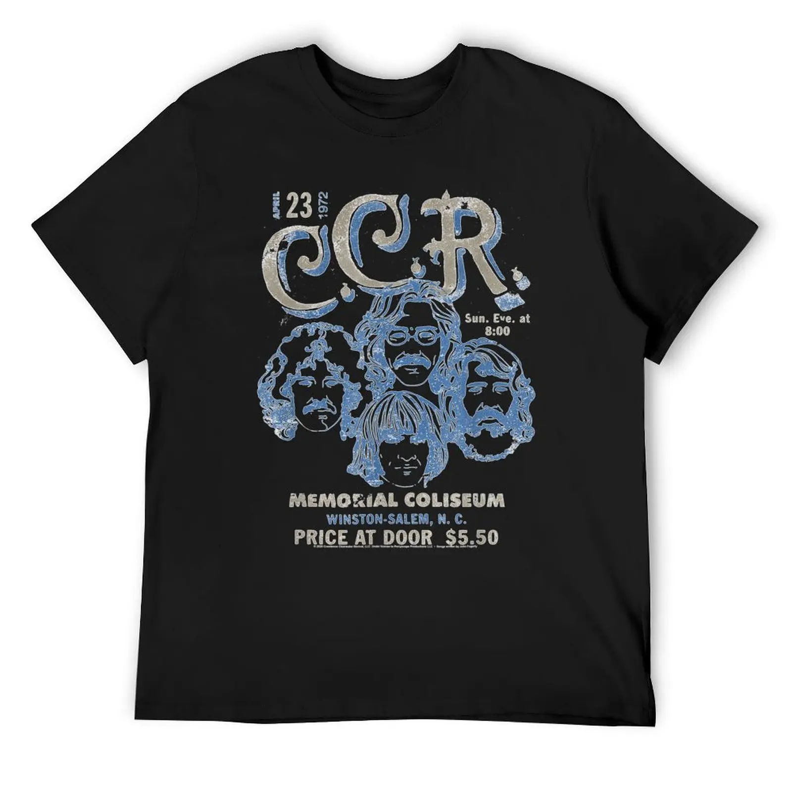 

CREEDENCE CLEARWATER REVIVAL SKETCH T-Shirt plus sizes Personalized t-shirt hippie clothes outfits for men