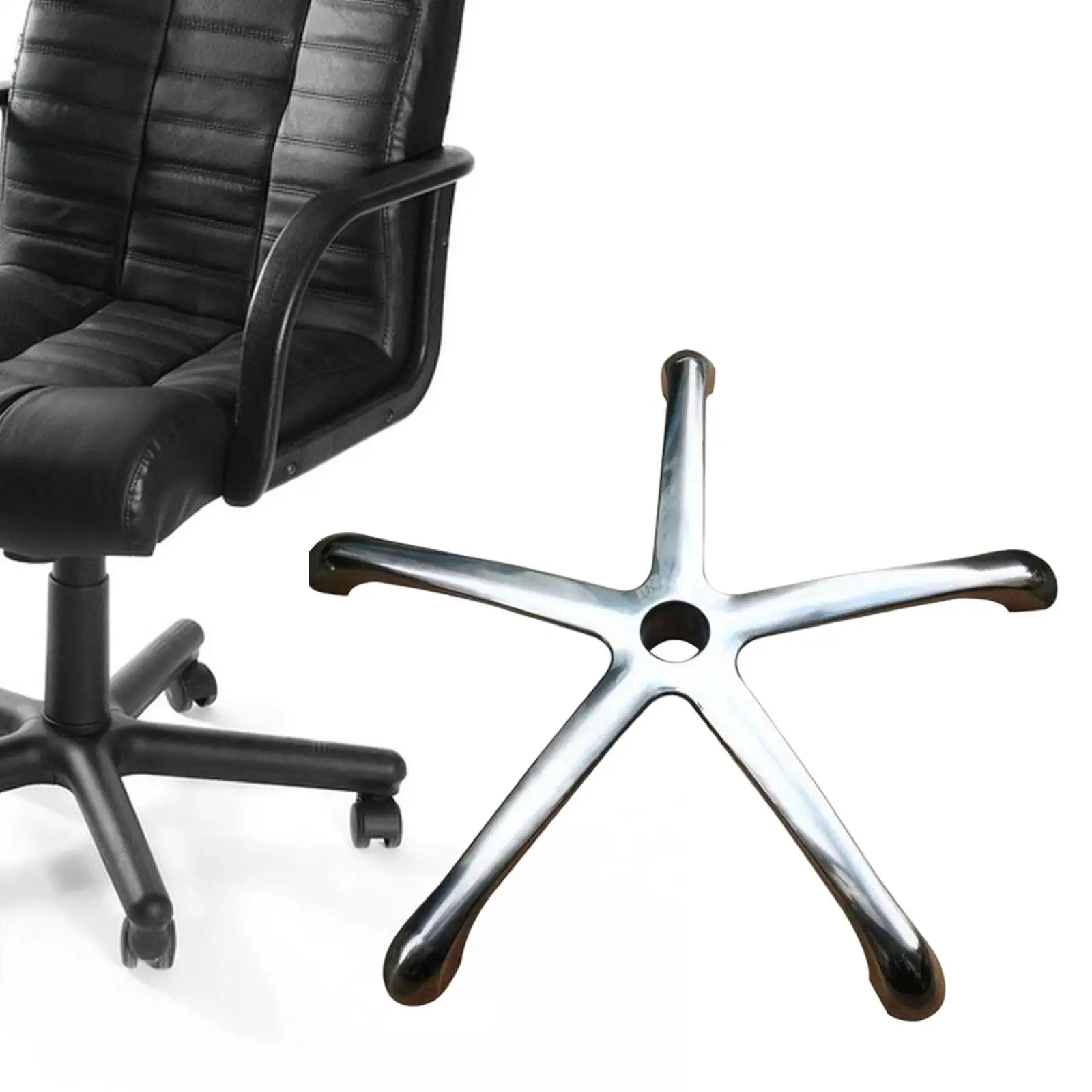 Office Chair Base Reinforced Metal Leg Heavy Duty Desk Chair Base for Office