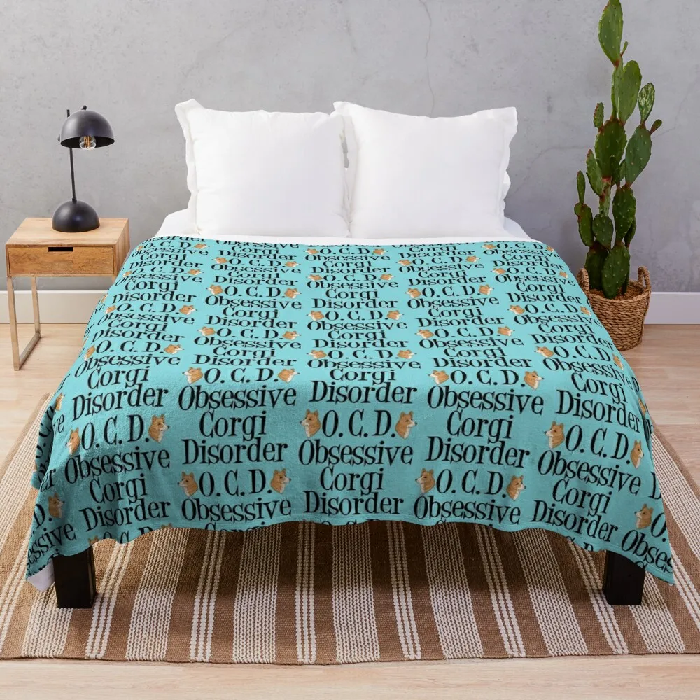 Obsessive Corgi Disorder Throw Blanket Bed covers Summer Beddings Fashion Sofas Blankets