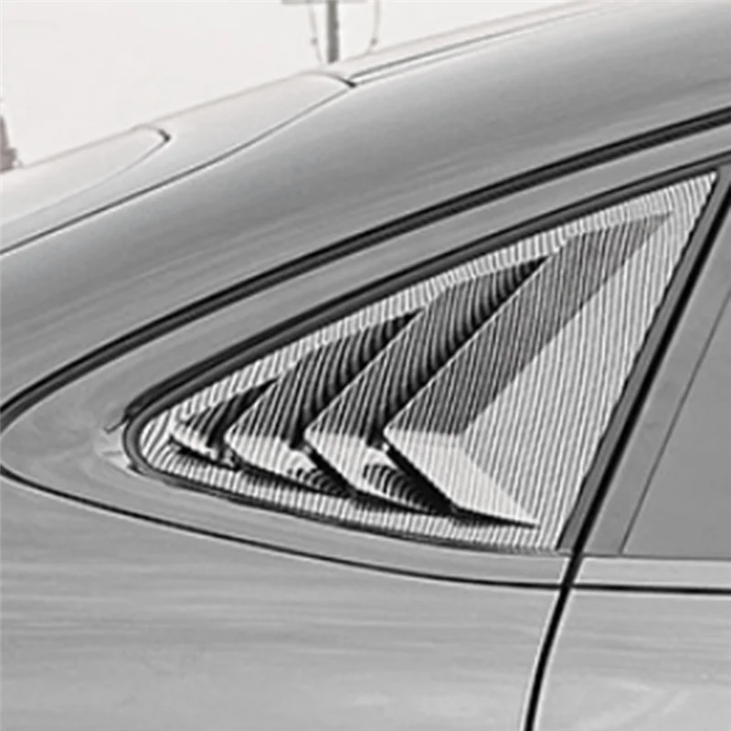 

Car Rear Triangular Window Louvers Shutters Blinds Cover Trim For GLC Coupe C254 2024+ AMG Carbon Fiber