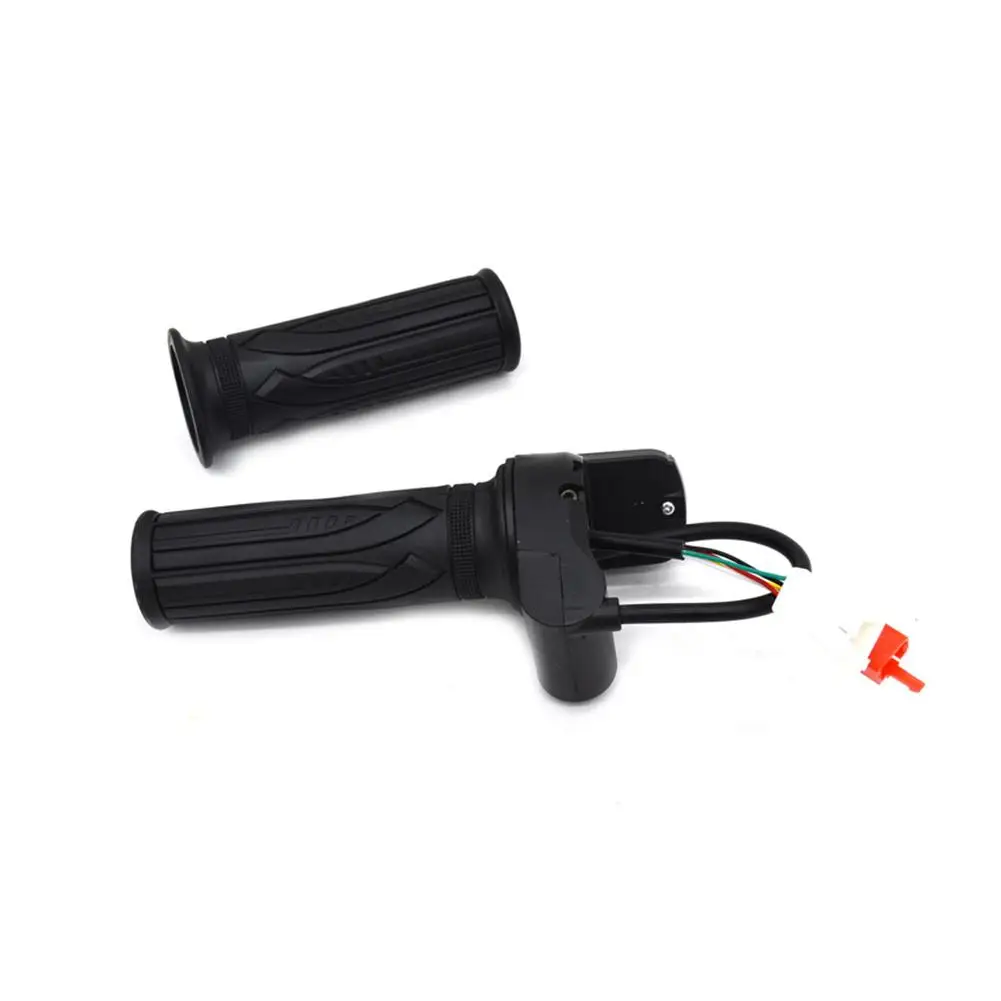 1 Pair 36v/48/60v Electric Bike Scooter Throttle Grip Handlebar With Lock Led Power Display Bicycle Accessories Dropship