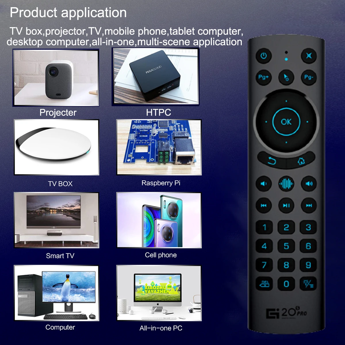 Per G20 BTS Plus G20S PRO telecomando vocale Wireless retroilluminato Smart Air Mouse giroscopio IR Learning BT5.0 per Android TV BOX