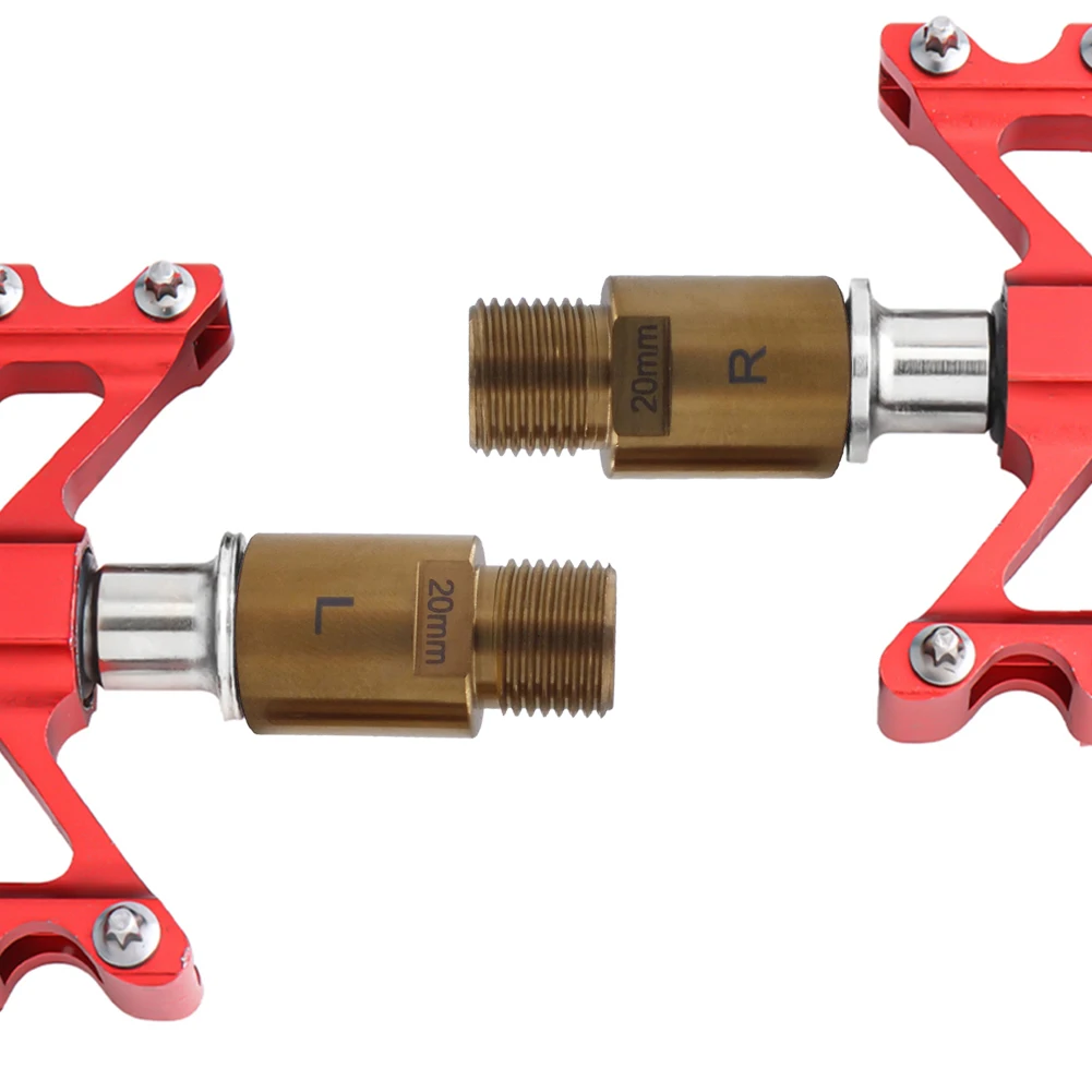 Extensor de pedal, eixo, manivela, resistente ao desgaste, parafusos de extensão, espaçadores, eixo, manivela, acessórios de ciclismo para mountain bike