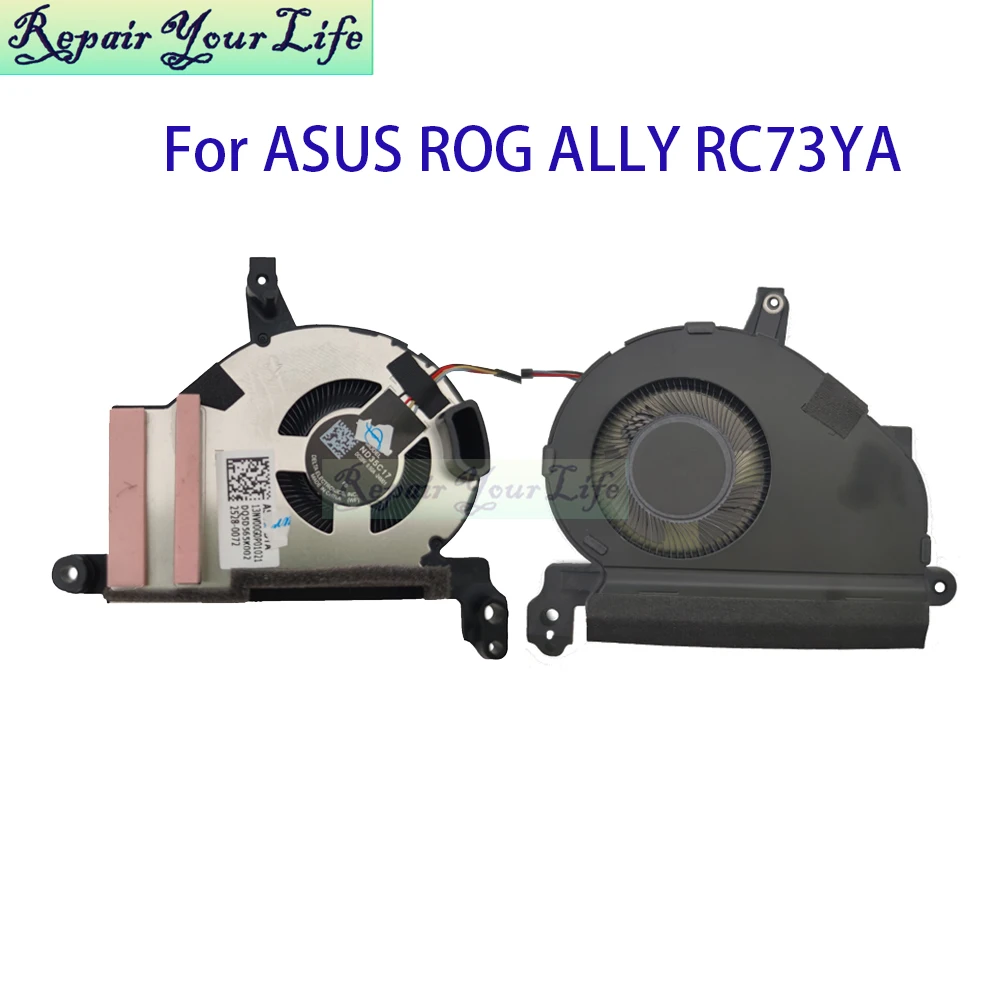 

Handheld Console Cooling Fan For Asus Rog Ally RC73YA 2025 ND35C17-24M01 13NV00G0P01021 13NV00G0P01011 CPU GPU Cooler Fans New