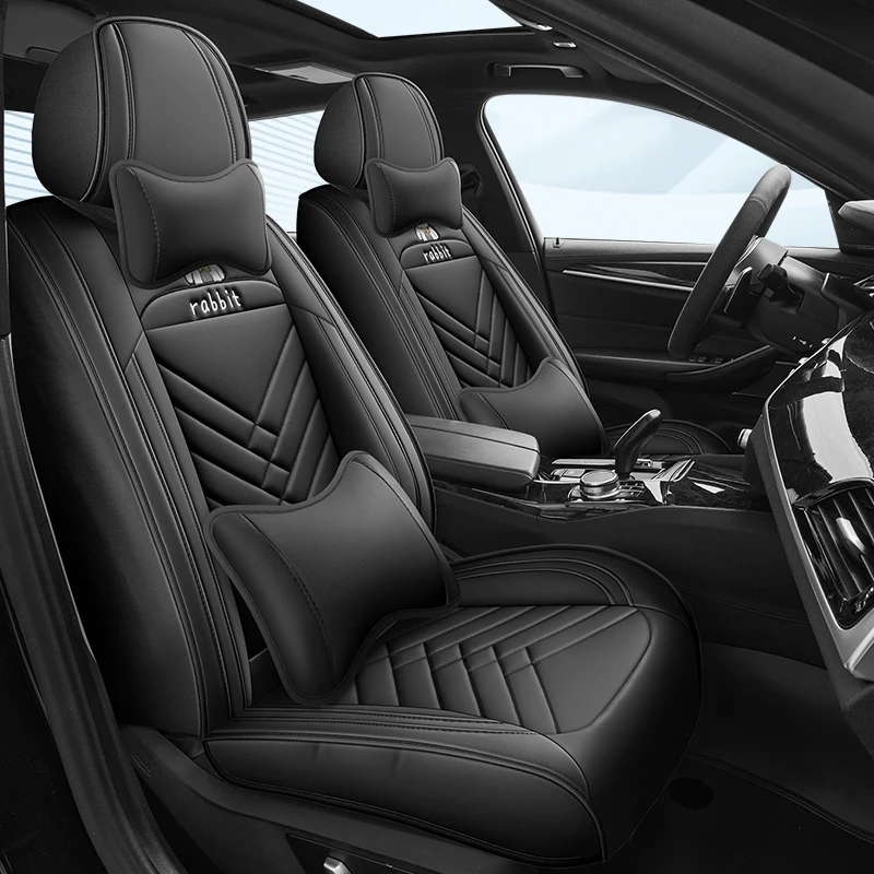 Front Single Seat, Luxurious Nappa Leather Full-Cover Car Seat Cover, Universal Fit, Delicate Texture, Not Easy to Wrinkle or Deform, Comfortable, Breathable, and Wear-Resistant, Suitable for All Seasons, Ergonomic Design, Three-Dimensional Side Support, Paired with Luxurious and Comfortable Headrest and Lumbar Support, Enhances Driving Experience, Available in Five Colors, Suitable for Sedans, Suvs, Pickup Trucks and Other Various Models