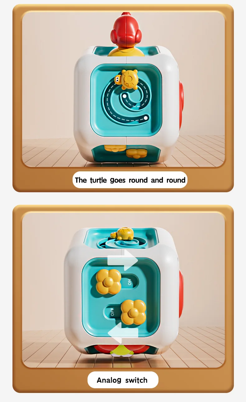 Baby Montessori Beschäftigt Bord Sensorischen Beschäftigt Bord Baby Praxis Fähigkeiten Aktivität Cube Frühe Pädagogische Reise Spielzeug Für Kleinkinder 1-3 – Detail 26