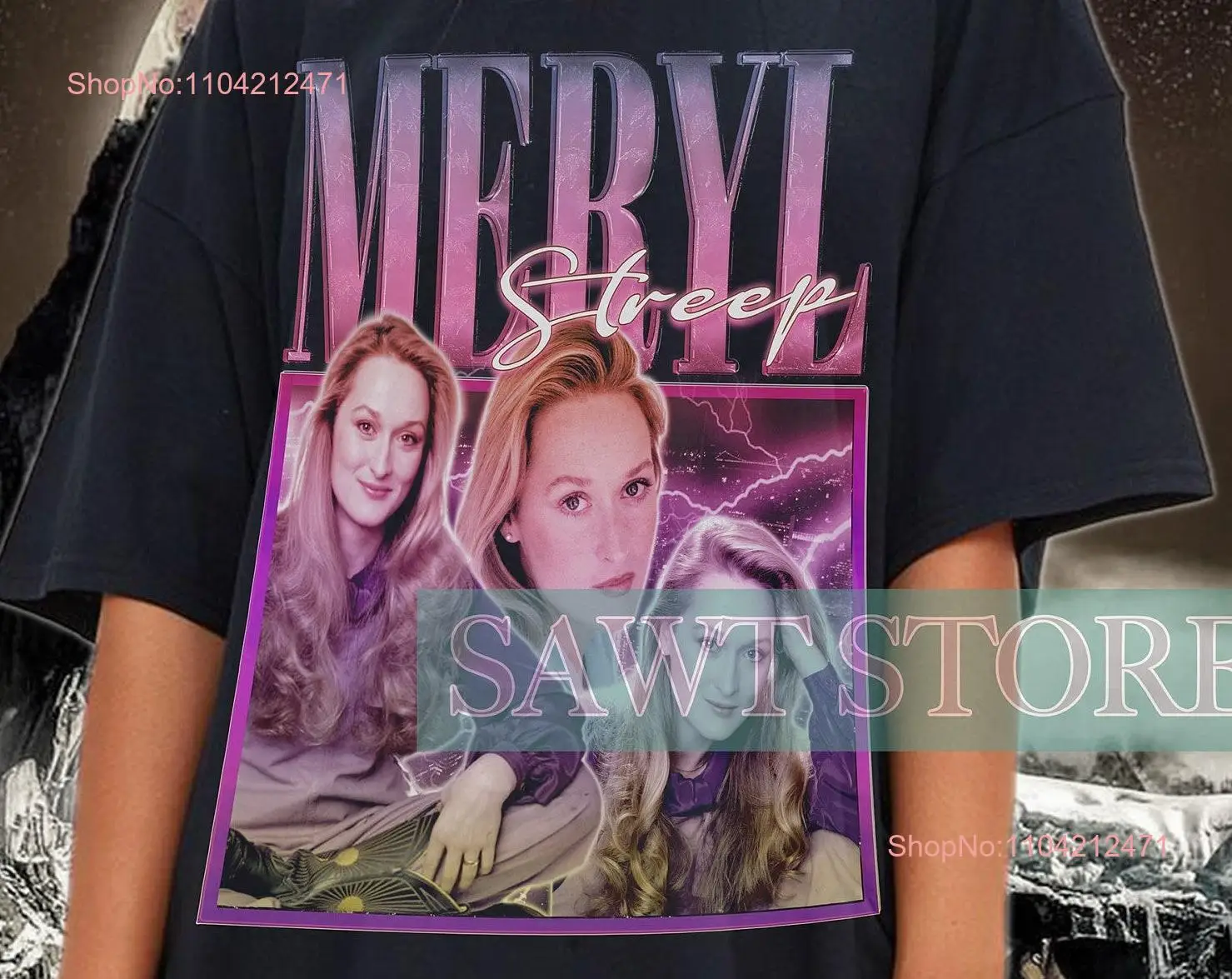 Retro MERYL STREEP Vintage T Shirt Homage 90s Sweater Merch  long or short sleeves