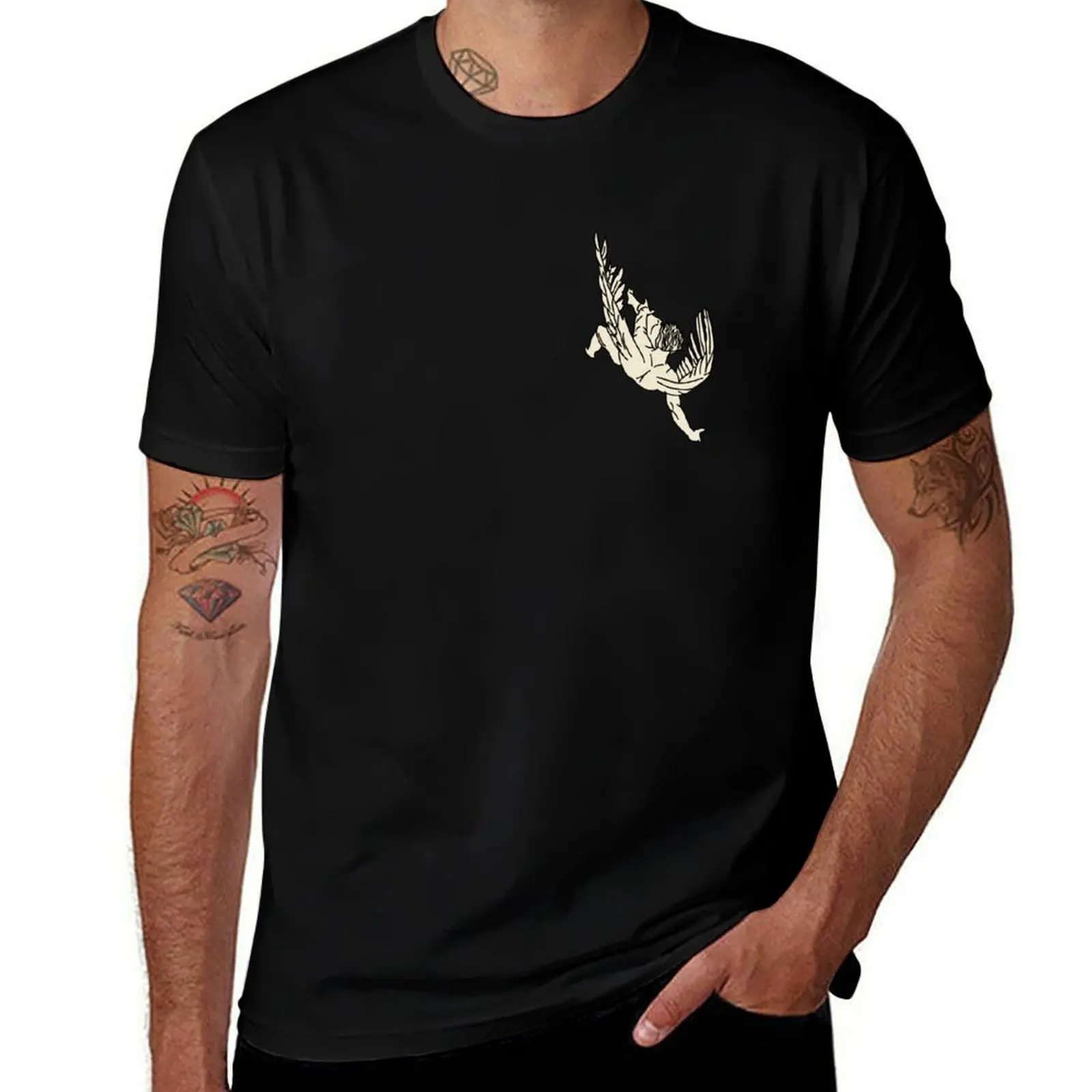 

The Fall of Icarus T-Shirt T-shirts oversize plain anime clothes graphic t shirts tee shirts for men
