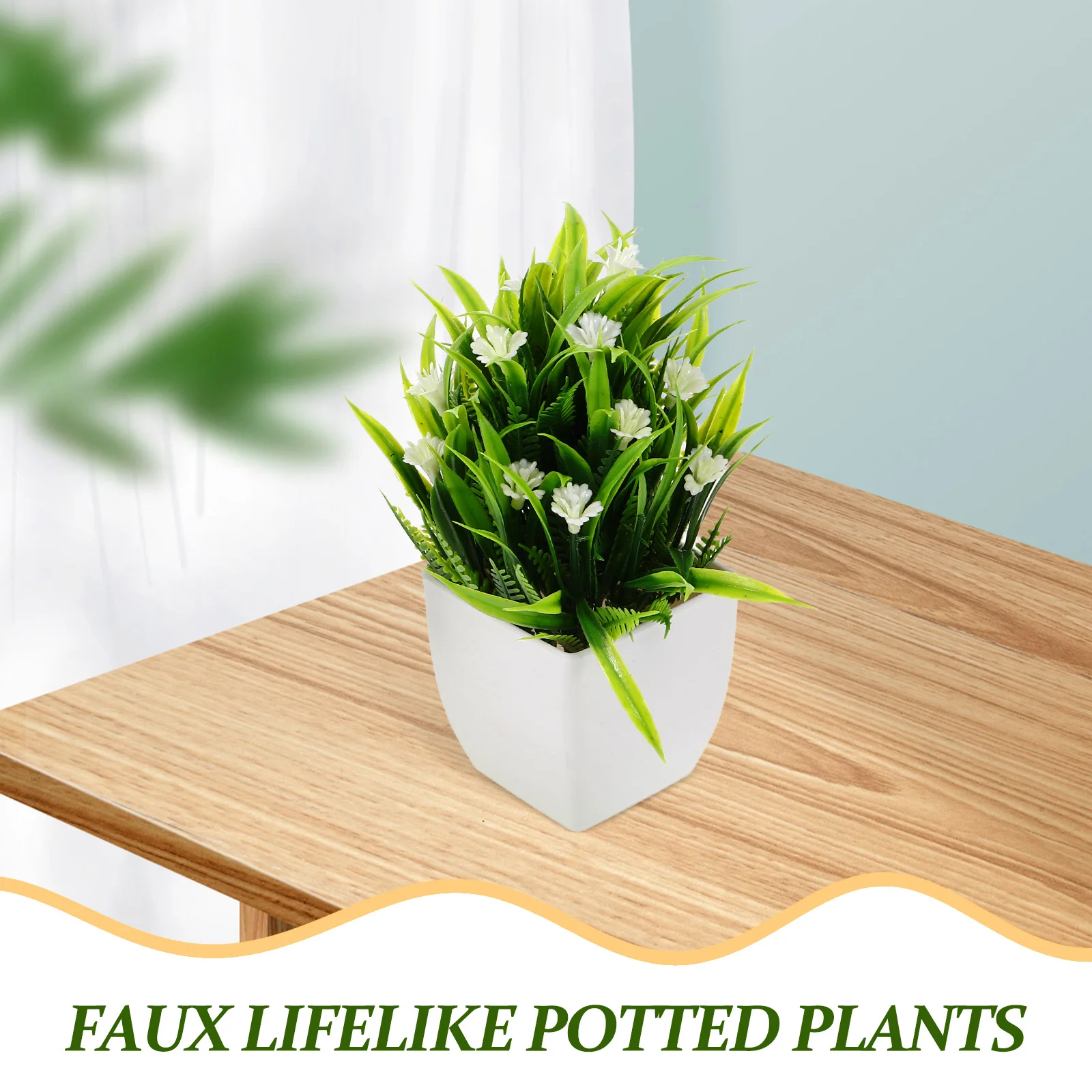 

4pcs Realistic Artificial Potted Plants Bonsai Decor For Home Office Desktop Indoor Garden Simulation Greenery Faux Plant