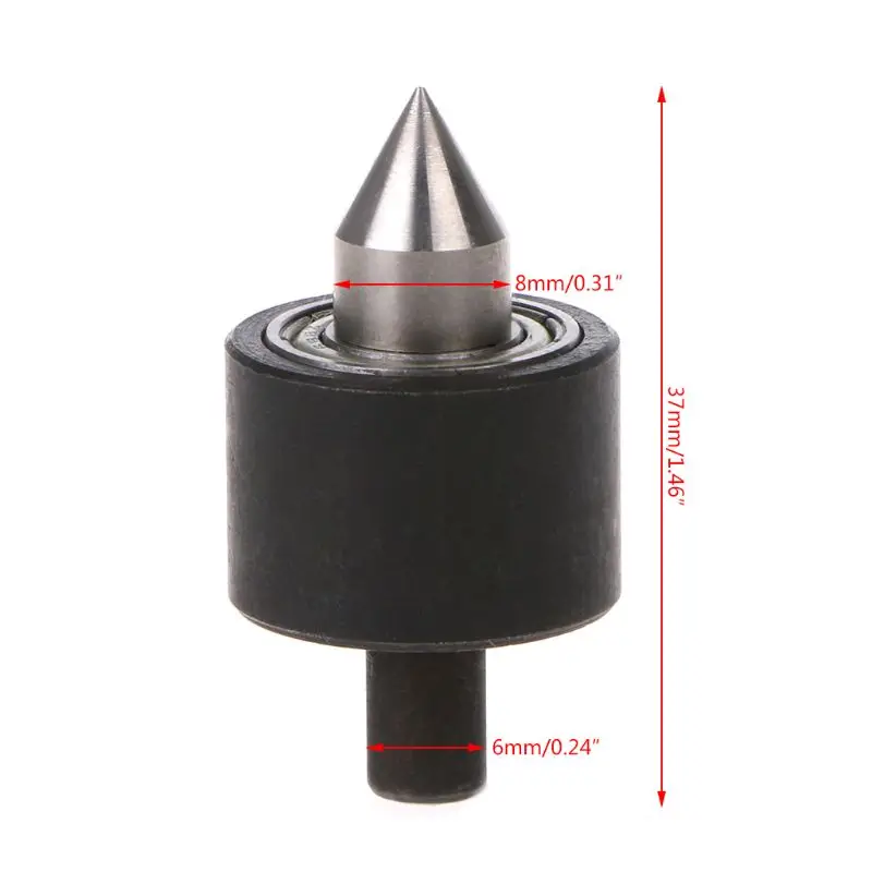 ศูนย์หมุนสำหรับหัว Live Center Heads 6mm Shank สำหรับเครื่องกลึง 94PD