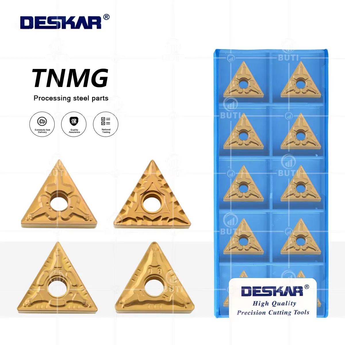 TNMG سلسلة تحول إدراج TNMG160404-TM LF9018 DESKAR 100% الأصلي TM CQ HQ PR CM PM MT R/L-S فتحة نوع أداة تحول خارجية #1