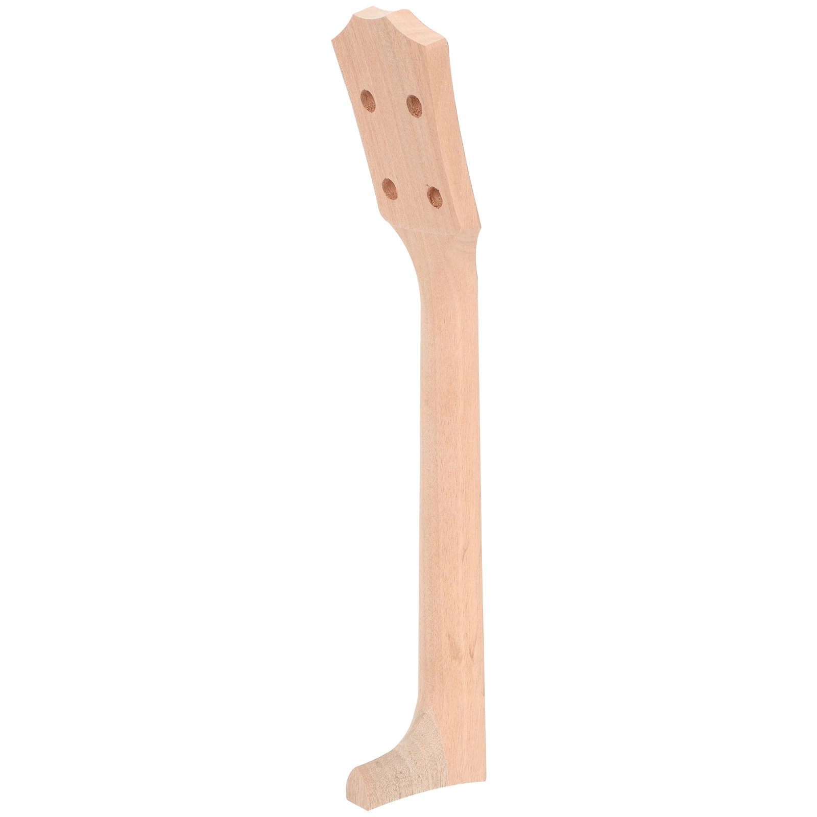 

Ukulele Neck Wooden Parts DIY Accessories Natural Wood Strong Durable Light Weight Safe Portable Home Use Musical Instruments