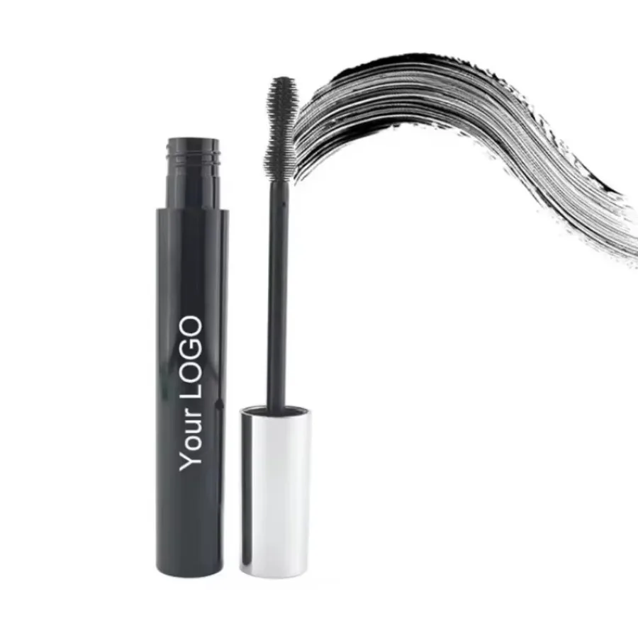 Mascara arricciacapelli con etichetta privata, allungamento spesso, lunga durata, facile da applicare, volume extra impermeabile, macara nero sfuso